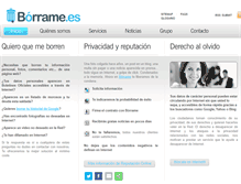 Tablet Screenshot of borrame.es